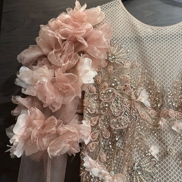 Elegant Floral Embellished Dress - Picture 9 of 14